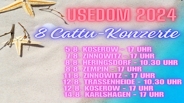 8 x CATTU auf *USEDOM*